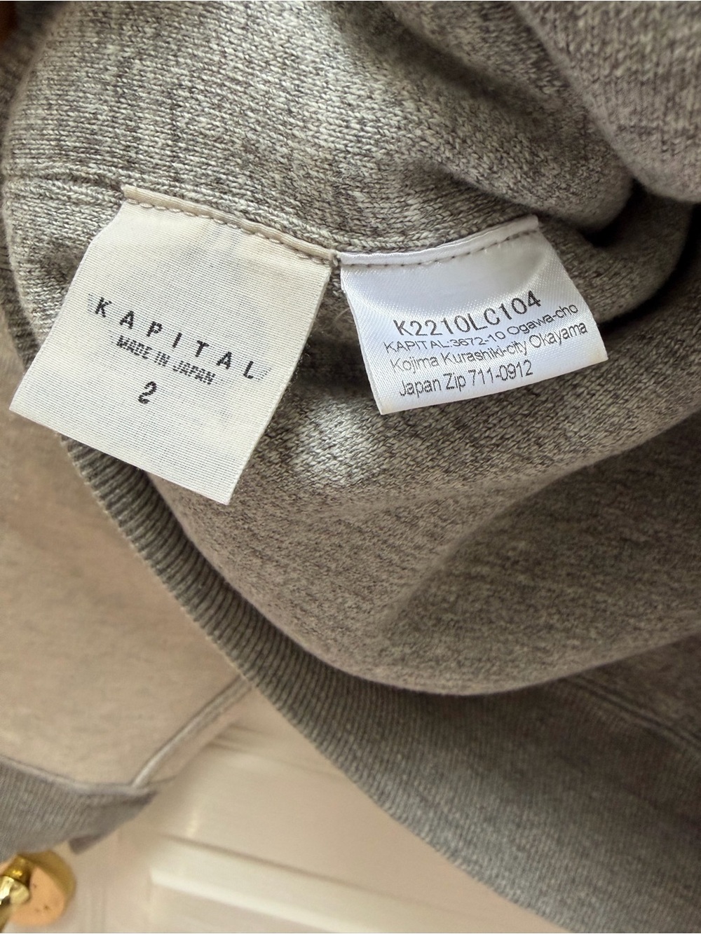 KAPITAL Reversible Elbow-Rip Sweat CONEYBOWY - Picture 5 of 6